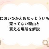 においひかえめなっとういちが売ってない理由と買える場所を解説